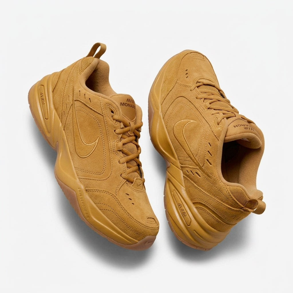 Buty Męskie Nike Air Monarch SE Brązowe Sneakersy Zamsz