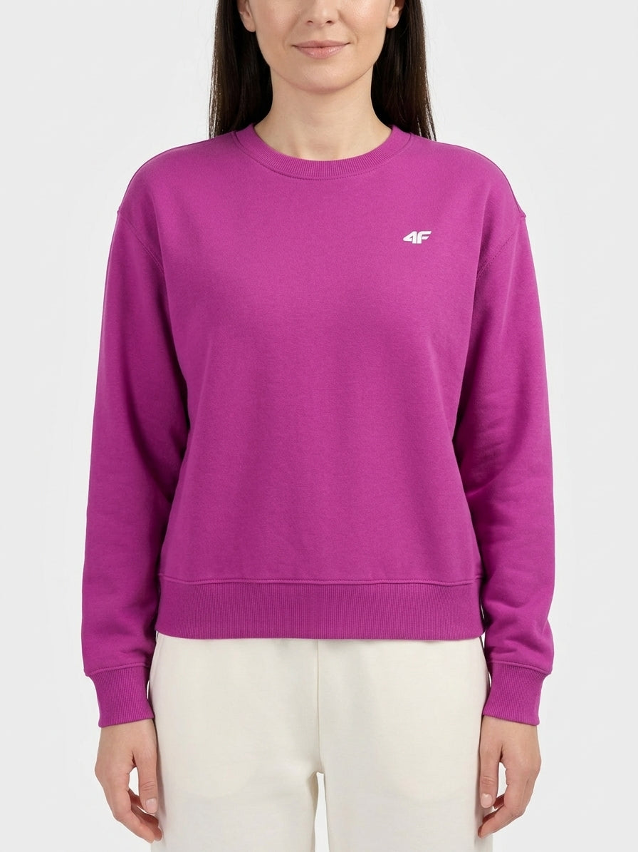 Bluza Damska 4F F2672 Sportowa Okrągły Dekolt Różowa