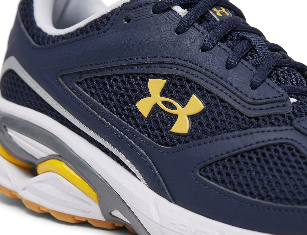 Buty Męskie Under Armour 3027595 Biegowe Granat Skóra