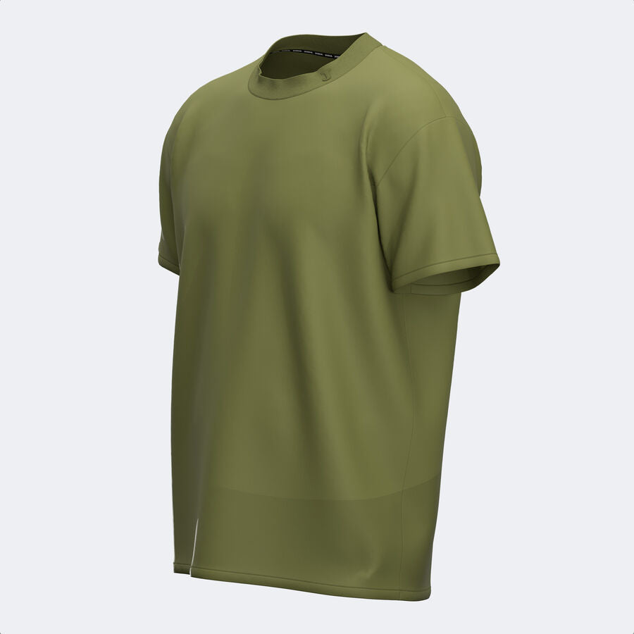Joma Zielony T-shirt Męski Krótki Rękaw Bluzka Gładka Bawełniana Casual