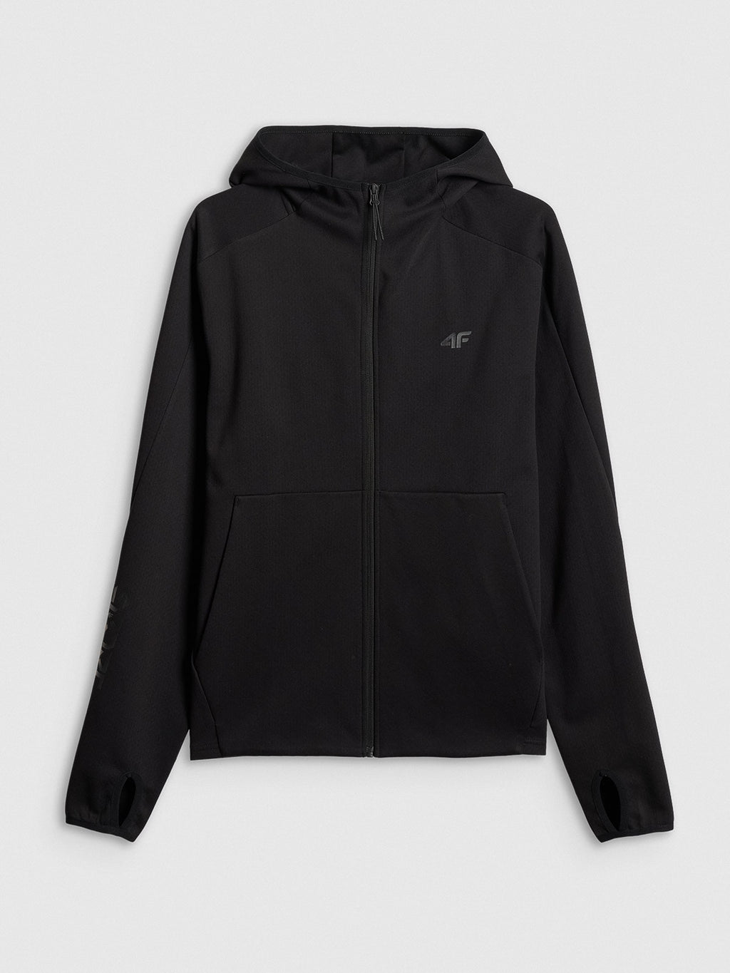 Bluza Męska 4F TSWSM2130 Sportowa Czarna Kaptur Rozpinana