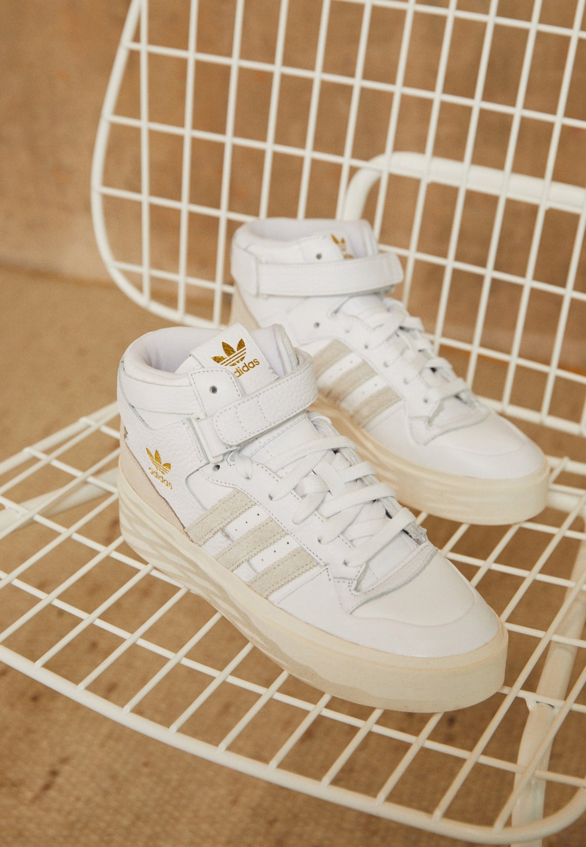 Adidas Białe Buty Damskie Sportowe Sneakersy Na Platformie GZ4293