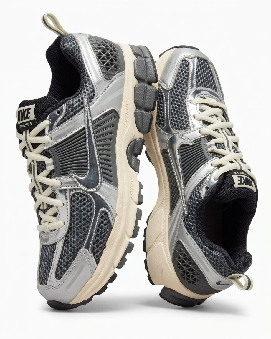 Buty Damskie Nike Vomero 5 GS Sportowe Szare Chrom