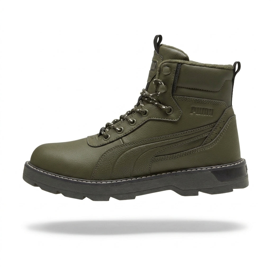Buty Męskie Puma Desierto V3 Zimowe Oliwkowe Ocieplane