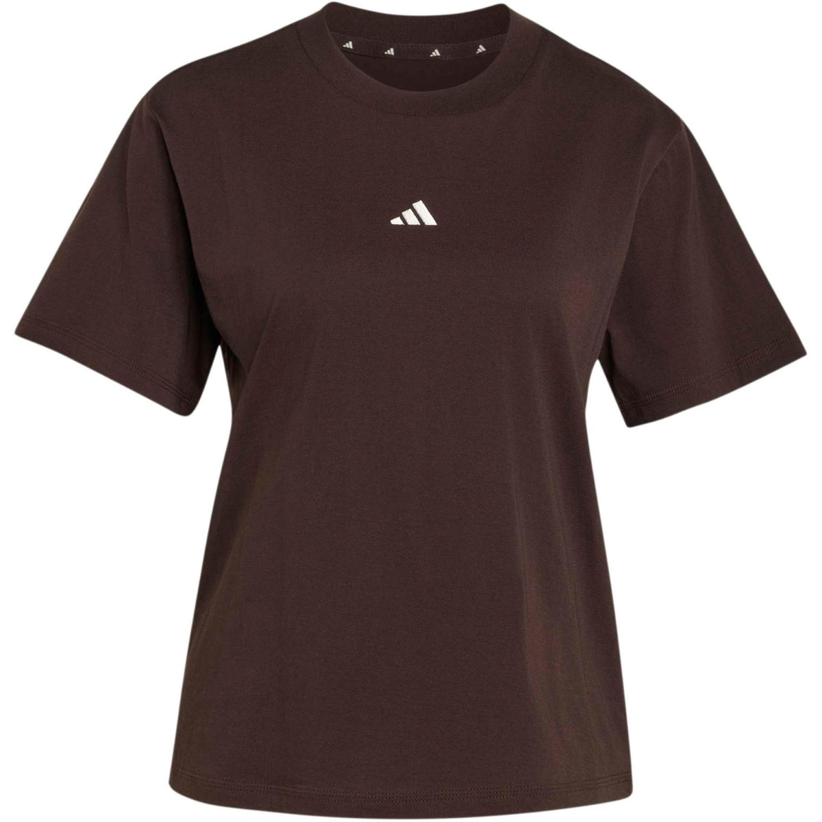 Koszulka Damska Adidas Essentials KX0795 Sportowa Brązowa Logo