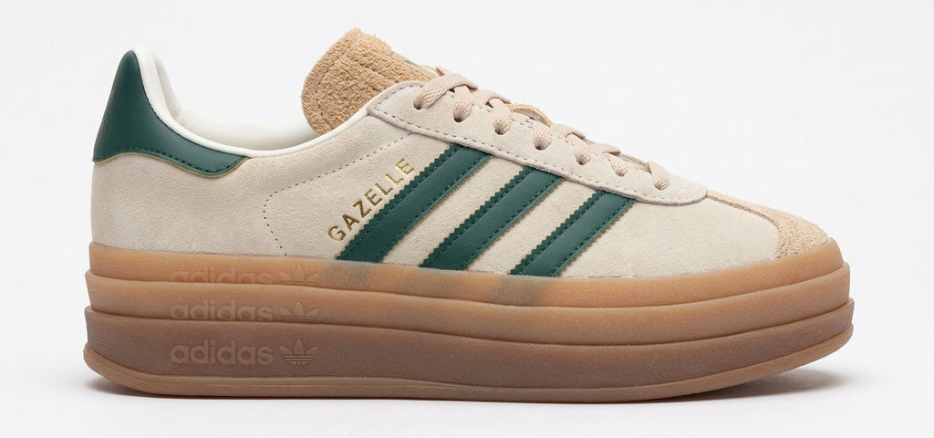 Buty Damskie Adidas Gazelle Bold Kremowe Zielone Beżowe