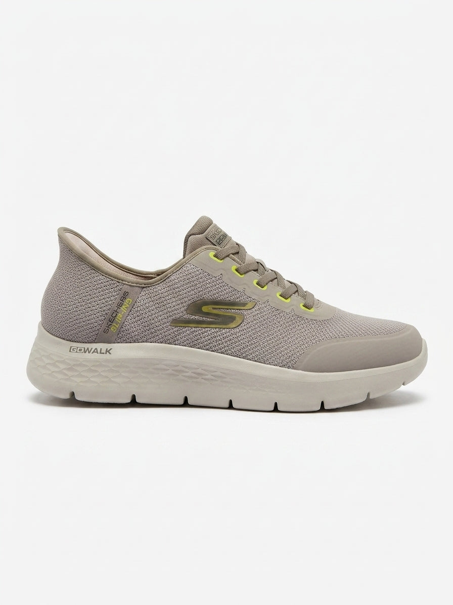 Buty Męskie Skechers Slip-ins GO Walk Flex Netro Szare Wsuwane