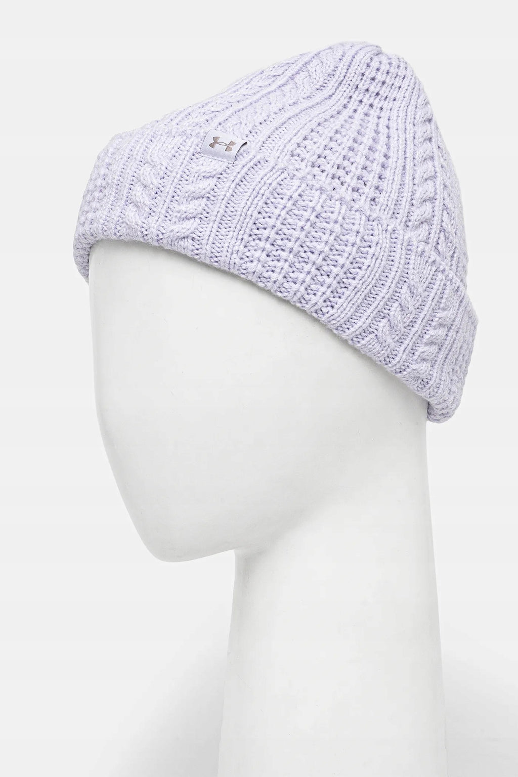 Under Armour Liliowa Czapka Damska Zimowa Beanie Ocieplana One Size Logo