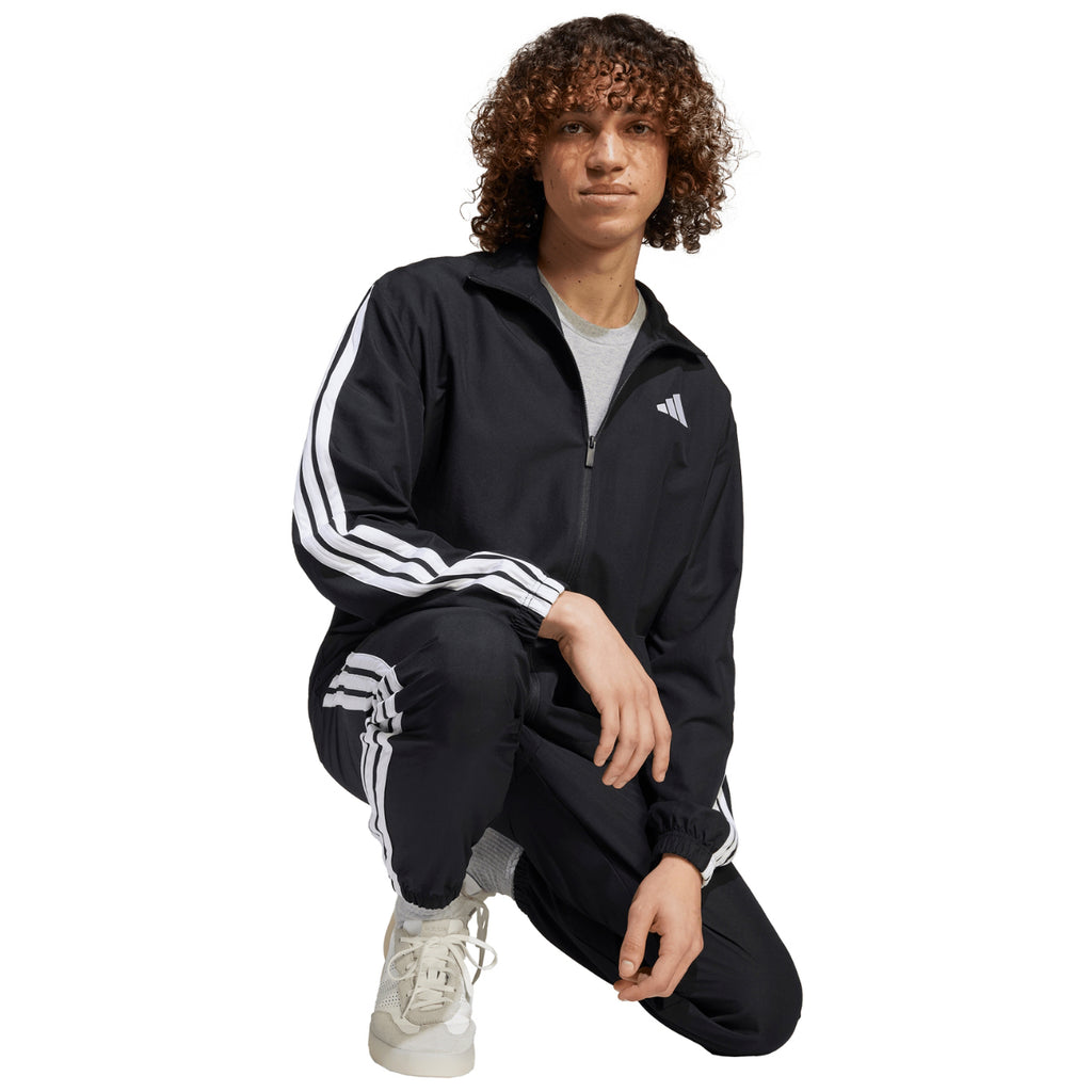 Dres Męski Adidas JI8849 Sportowy Czarny Regularny Krój Lampas