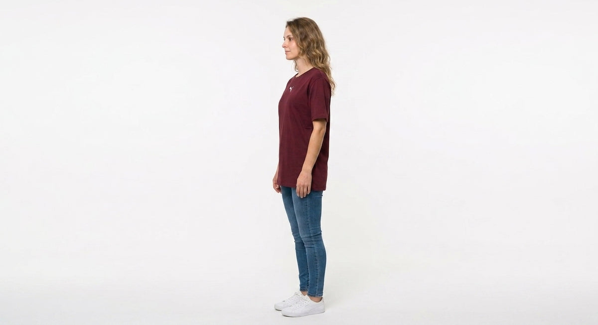 Bluzka Damska Puma Burgund Oversize Bawełna