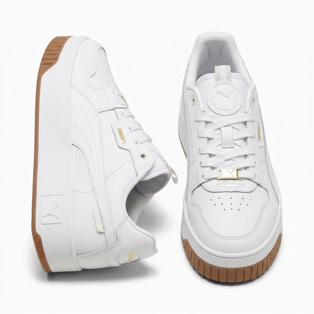 Buty damskie Puma 371487 01 Carina Street Lux sneakersy białe złote