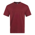 Joma Czerwony T-shirt Męski Bluzka na Krótki Rękaw Gładka Bawłna Casual