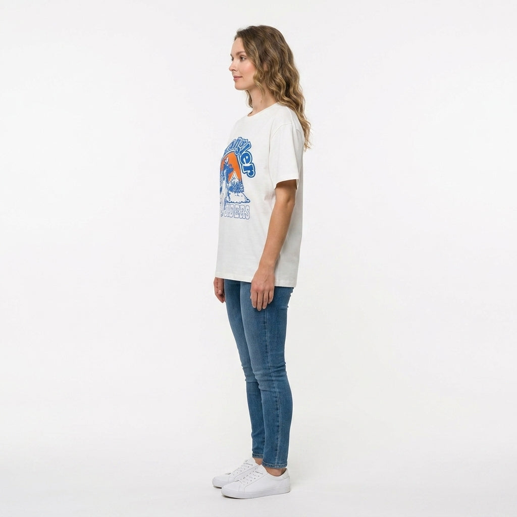 T-shirt Damski 112371080 Sportowy Biały Krótki Rękaw