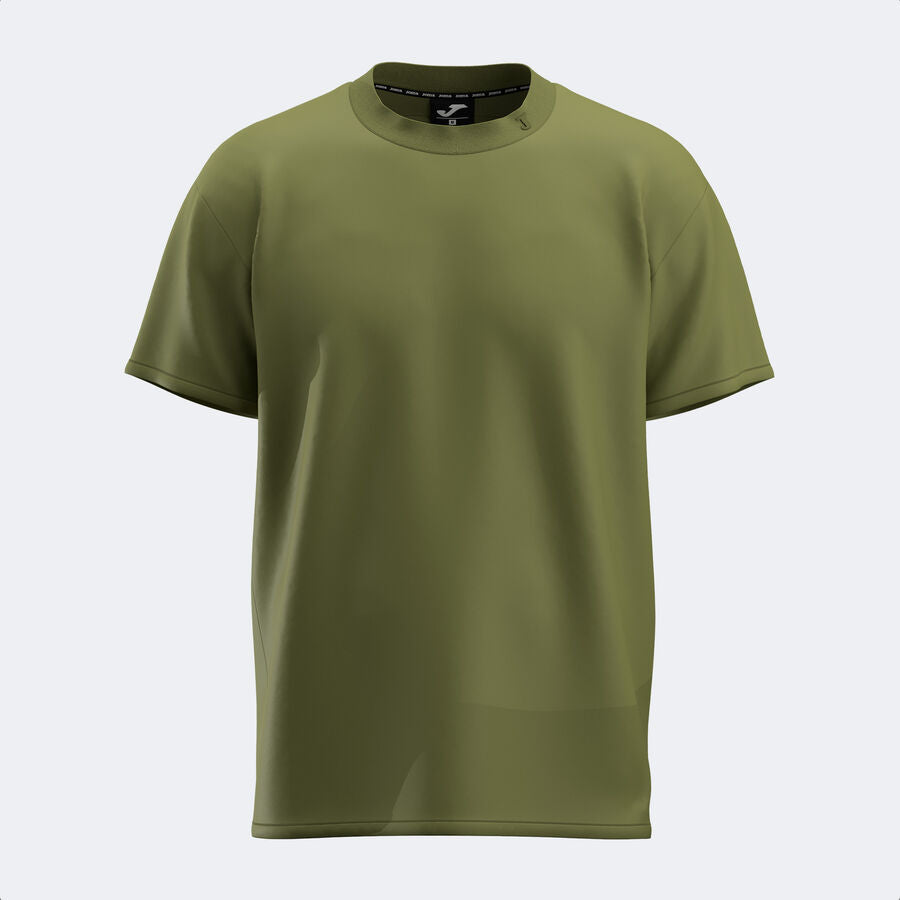 Joma Zielony T-shirt Męski Krótki Rękaw Bluzka Gładka Bawełniana Casual
