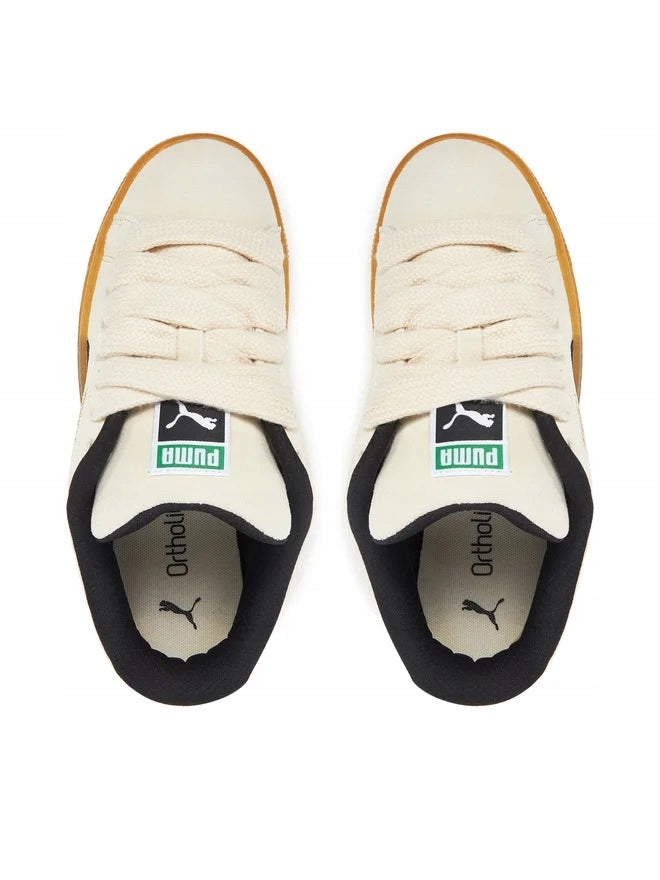 Puma Beżowe Buty Damskie Sportowe Sneakersy Zamszowe Suede XL Dark