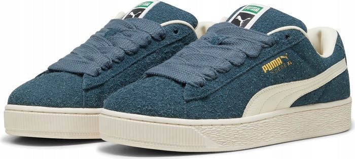 Puma Granatowe Buty Męskie Sportowe Sneakersy Zamszowe Suede XL Hairy