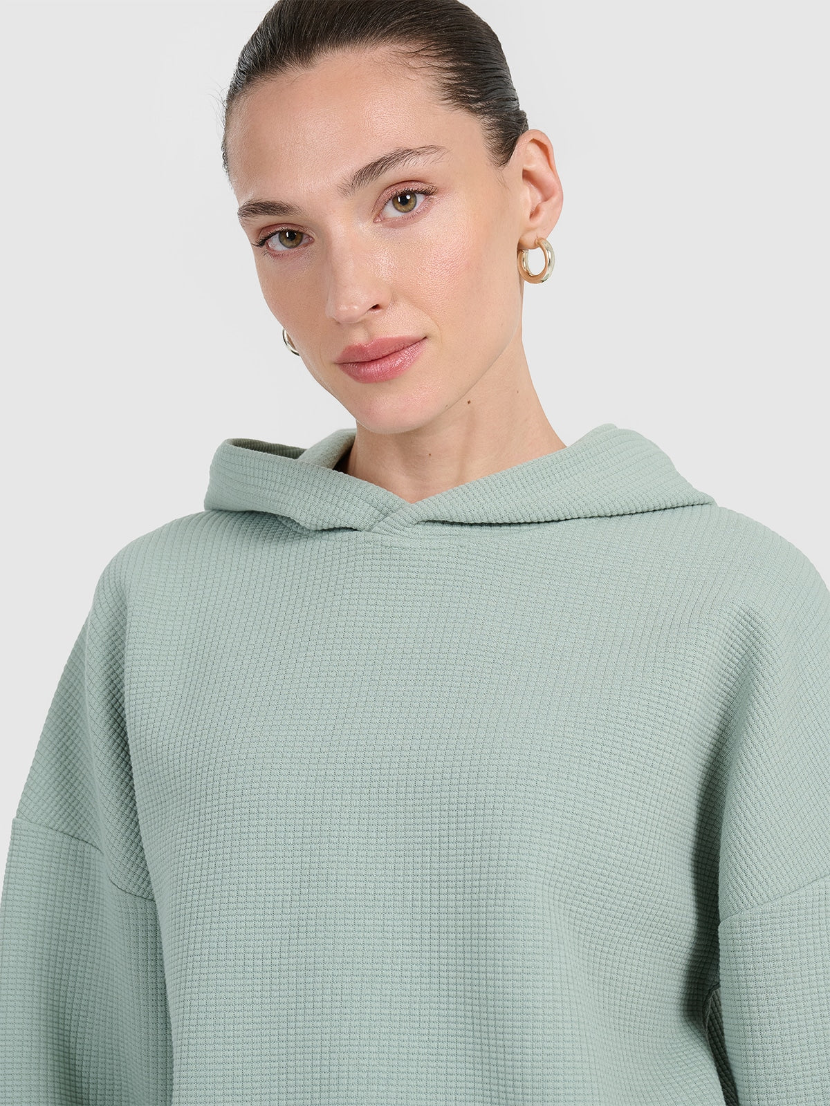 Bluza Damska 4F TSWSF1847 Sportowa Granatowa Kaptur Waflowa