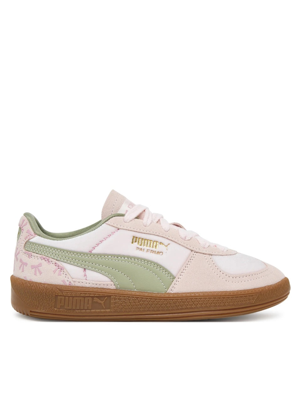 Buty Damskie Puma Palermo Bowtique Pudrowy Róż Kokardki