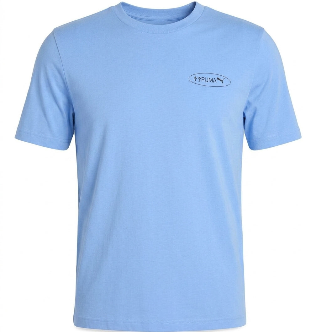 Koszulka Meska Puma Graphics 3 Circles Tee Bawelniana Niebieska