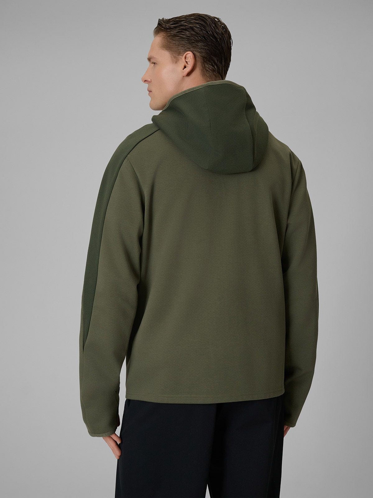 Bluza Męska Zielona 4F M2130 Sportowa Rozpinana Khaki Logo