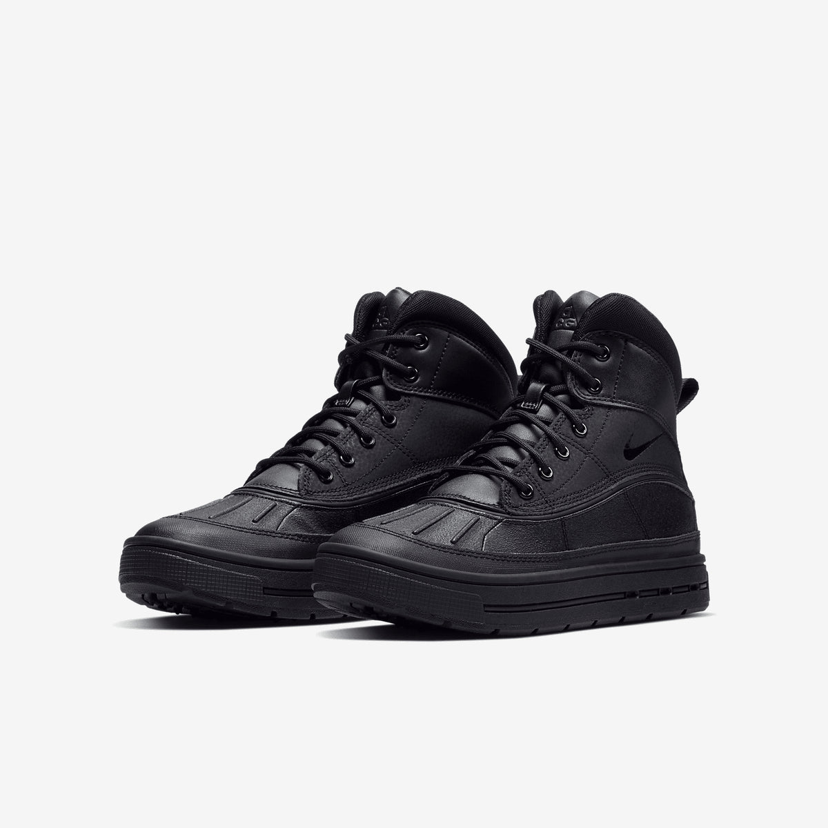 Nike Czarne Skórzane Buty Damskie Sportowe Sneakersy Wysokie Woodside 36,5