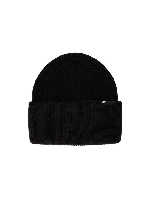 4F Czarna Czapka Zimowa Unisex One Size Ciepła Wełna Beanie Uniwersalna