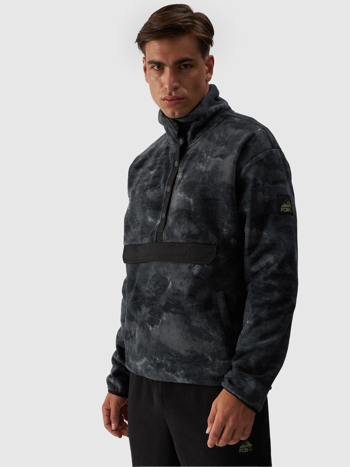 Polar Męski 4F 4FWAW24TFLEM299 Sportowy Multikolor Oversize