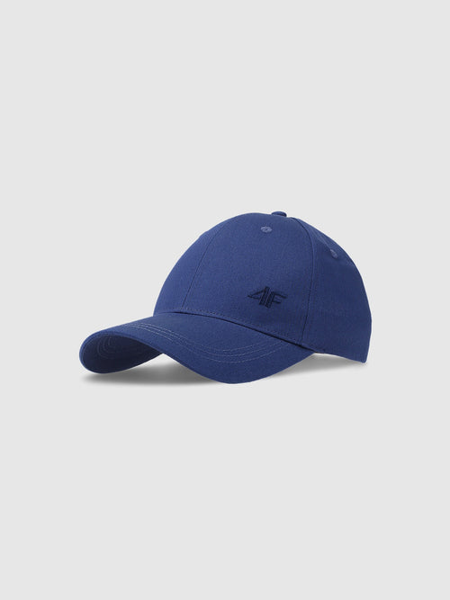 4F Granatowa Czapka z Daszkiem Regulowana Bawełniana Unisex One Size