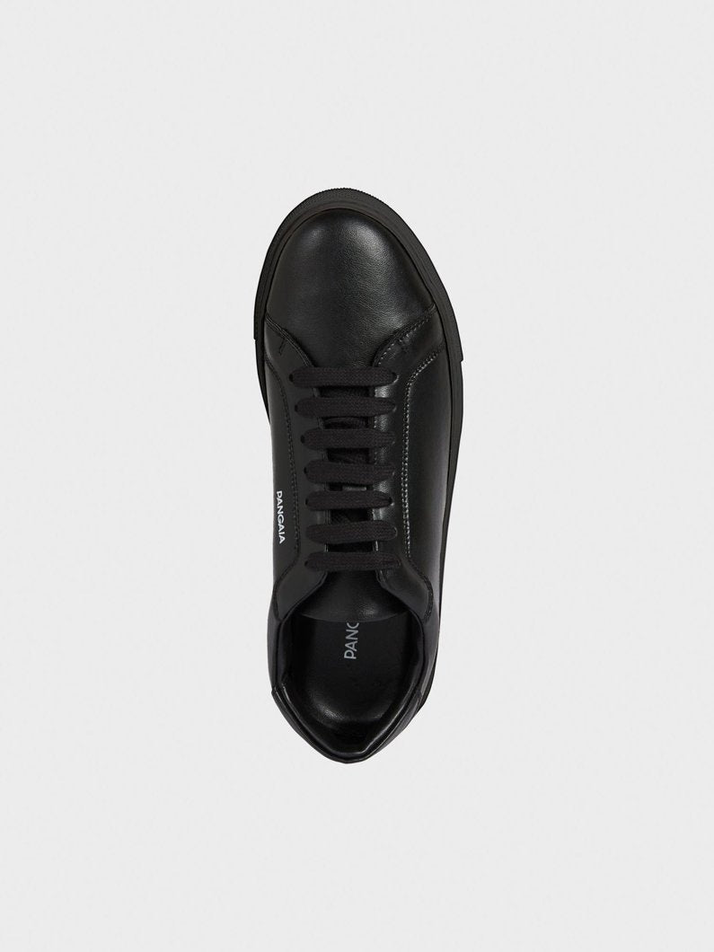 Sneakersy Męskie Pangaia 9868 Sportowe Czarne Skórzane