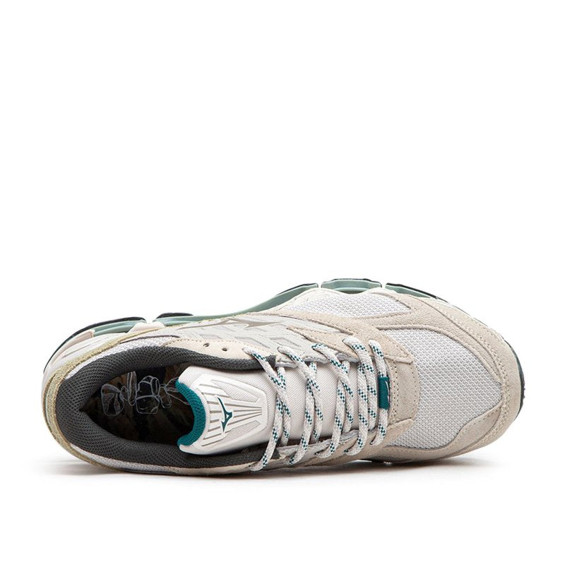 Sneakersy Męskie Mizuno D1GA2387 Sportowe Srebrne Białe Skórzane