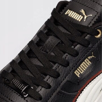 Puma Czarne Skórzane Buty Damskie Sportowe Sneakersy Caven Dime FC