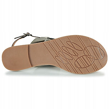 KicKers Sandały Japonki Damskie Skóra Metaliczna Letnie Esthera Noir r. 39