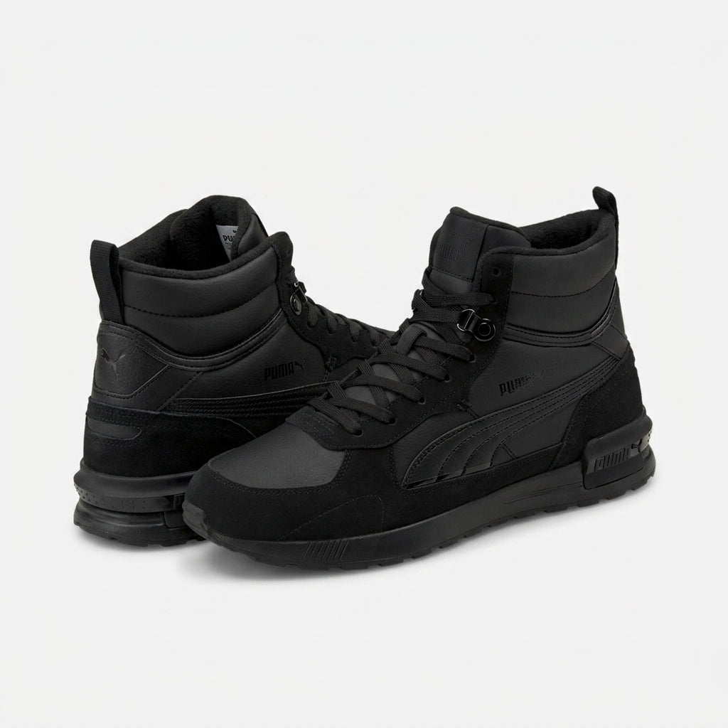 Buty Męskie Puma Graviton Mid 38320401 Czarne Zamszowe
