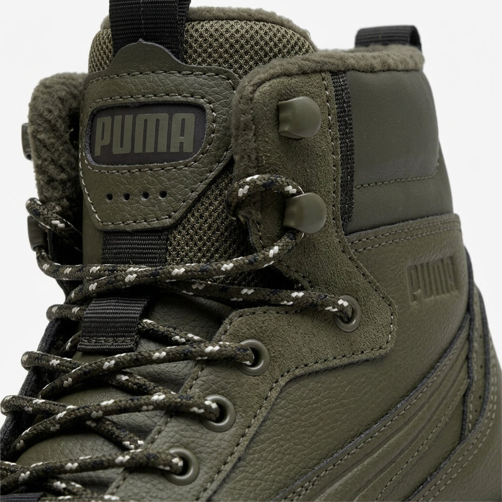 Buty Męskie Puma Desierto V3 Zimowe Oliwkowe Ocieplane