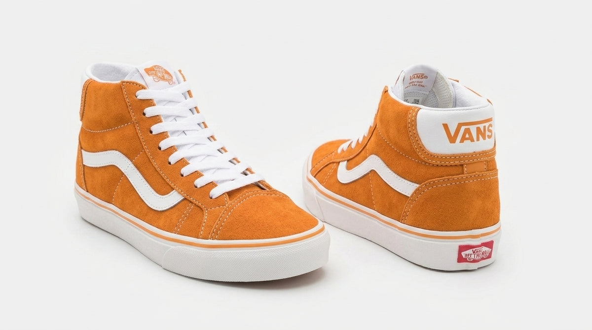 Buty Damskie Vans Mid Skool 37 Zamszowe Trampki Pomarańcz