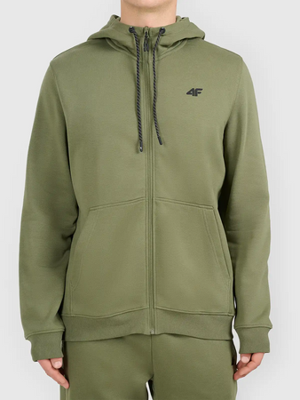 Bluza Męska 4F M2737 Dresowa Sportowa Khaki Ciepła Wygodna Rozpinana
