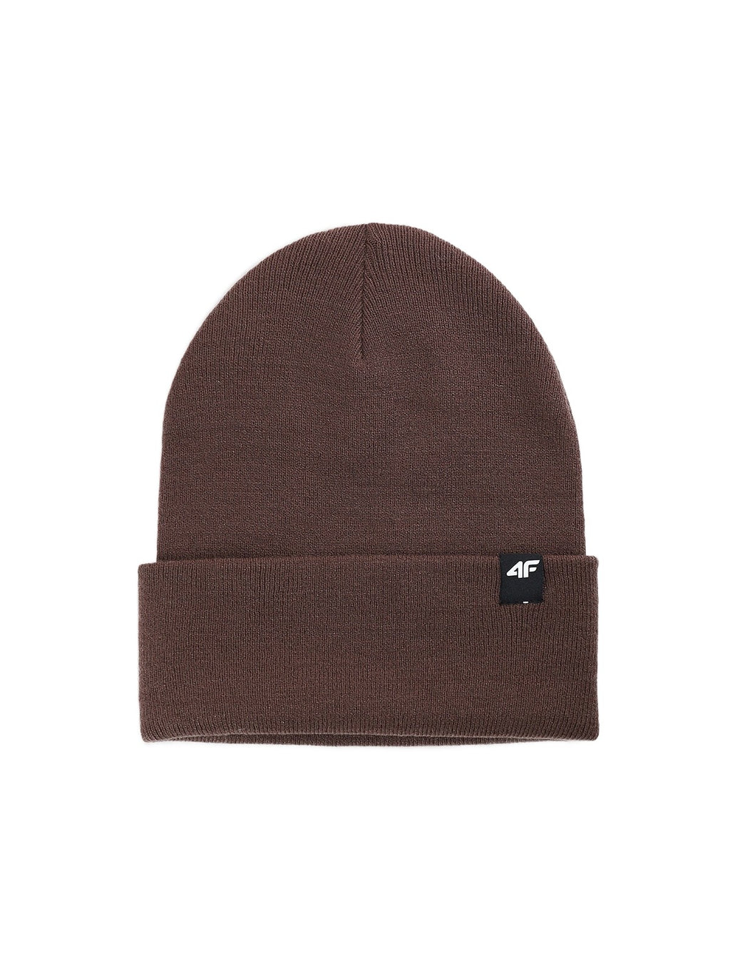 4F Czapka Męska Brązowa Zimowa Beanie One Size Ciepła Wiskoza Czekoladowy