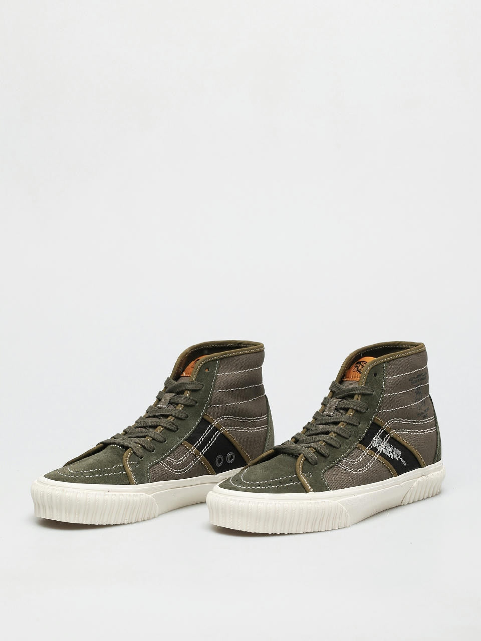 Vans Wysokie Trampki Dziecięce Ciemnozielone Sneakersy Vans Sk8-Hi Gym 36