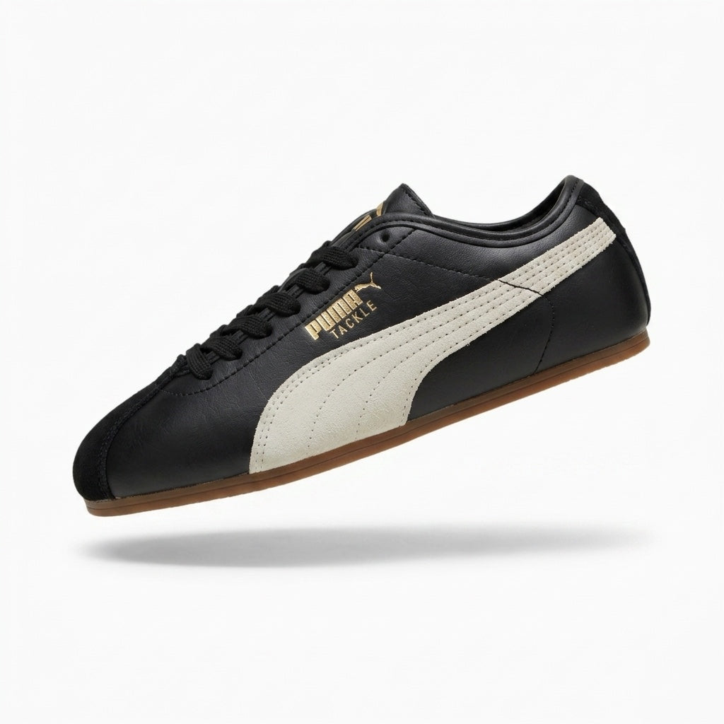 Buty Unisex Puma Tackle OG Sportowe Czarno-białe Zamszowe