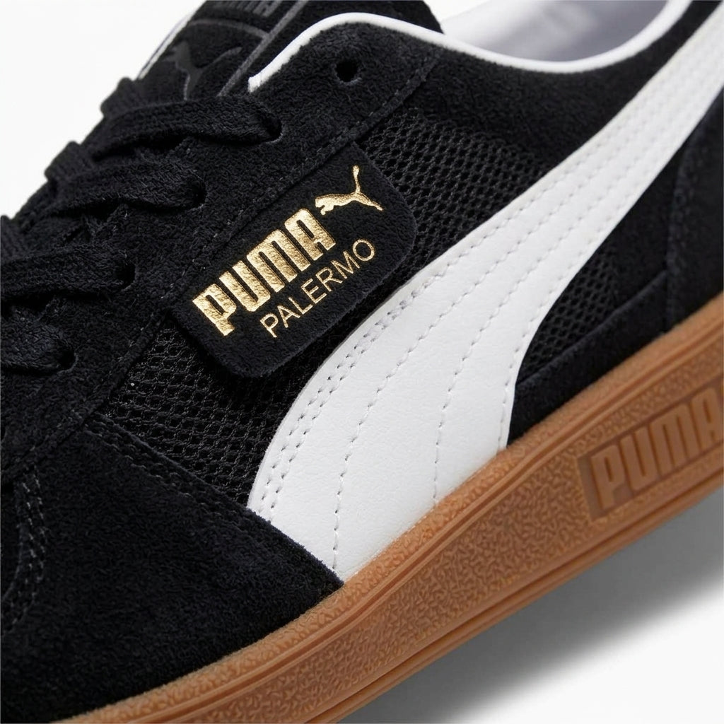 Buty Damskie Puma Palermo Czarne Zamszowe Trampki 37