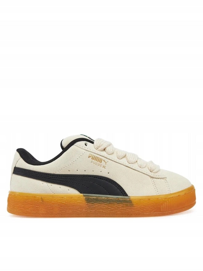 Puma Beżowe Buty Damskie Sportowe Sneakersy Zamszowe Suede XL Dark