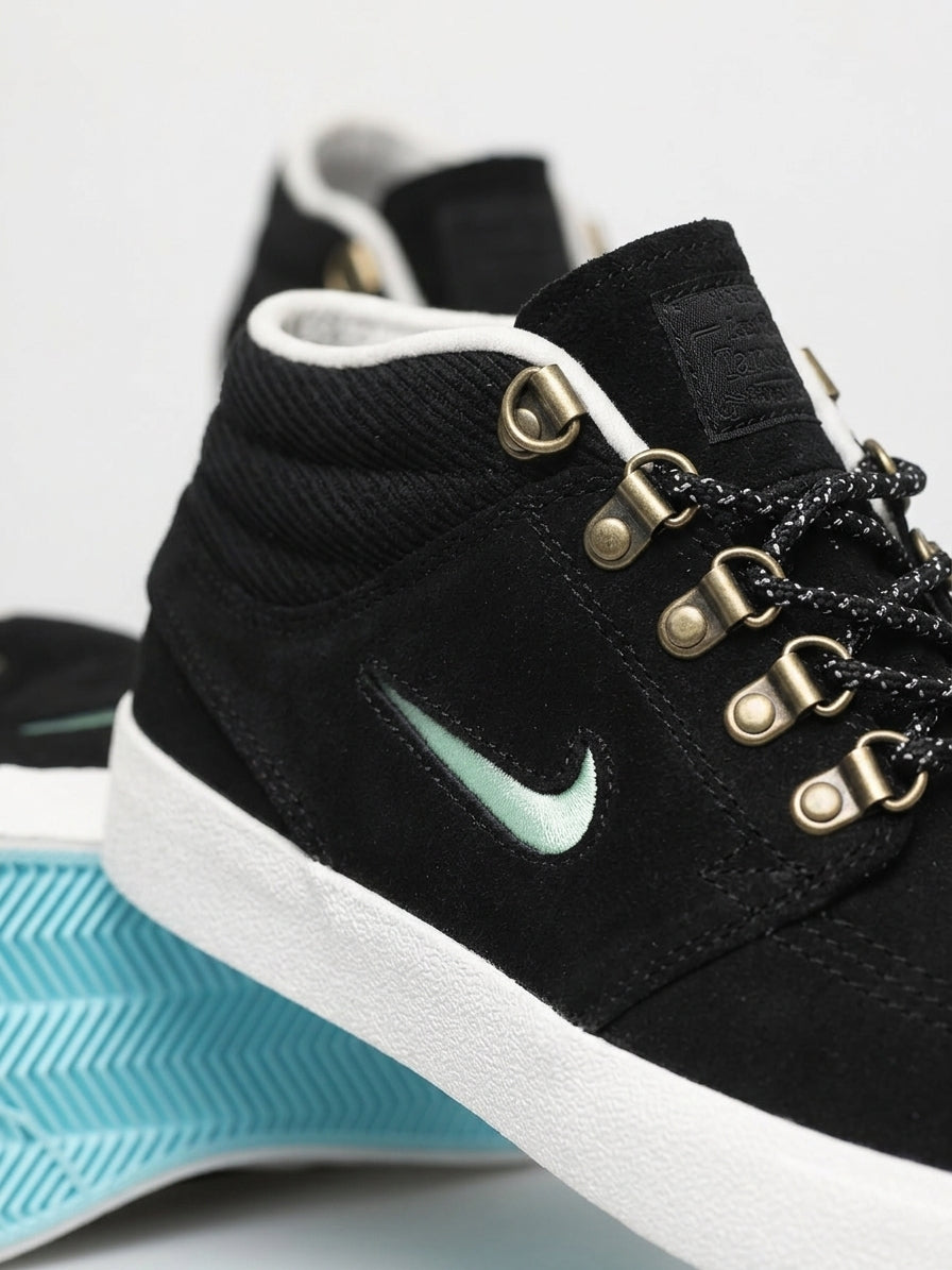 Buty Damskie Nike SB Zoom Blazer Mid Zamsz Czarne