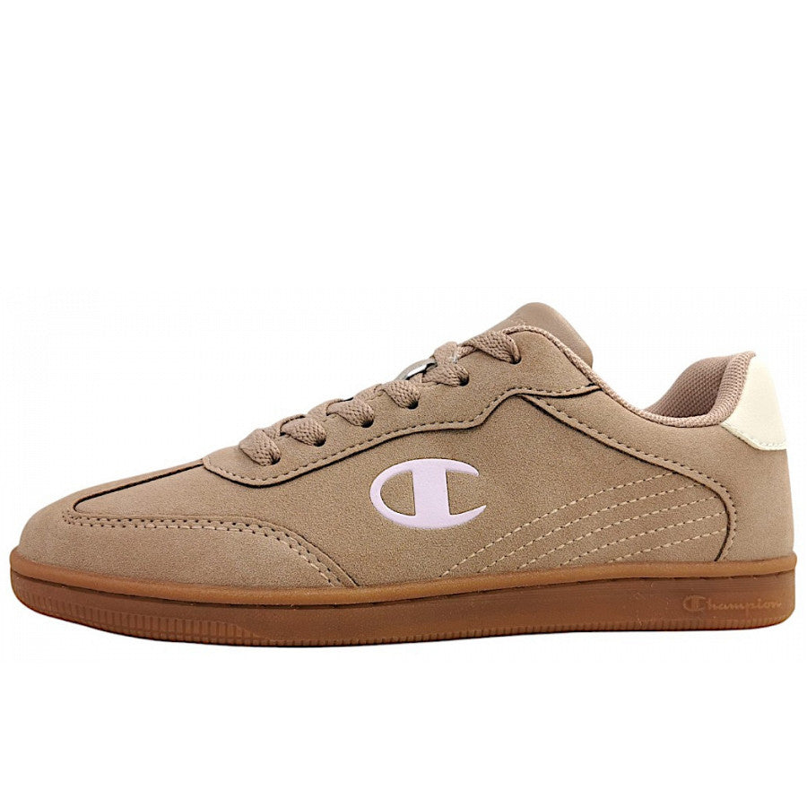 Sneakersy Damskie Champion S11736 sportowe brązowe niskie sznurowane