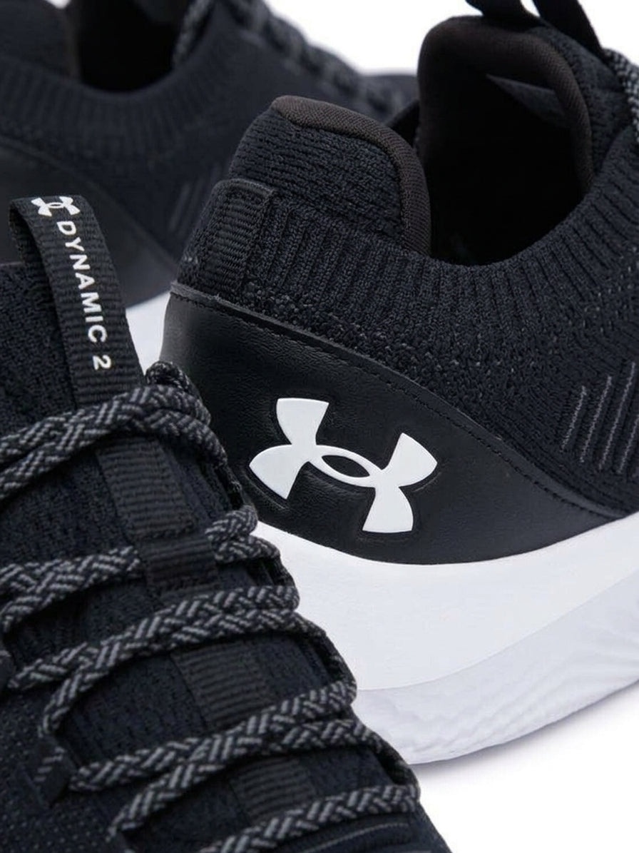 Buty Męskie Under Armour Dynamic 2 Treningowe Czarne Sznurowane