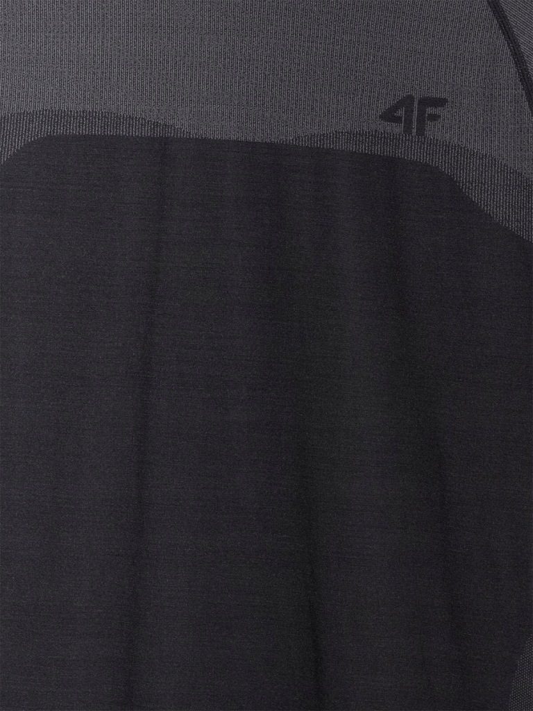 Koszulka Męska 4F Czarna S/M Syntetyczna Sportowa Szara