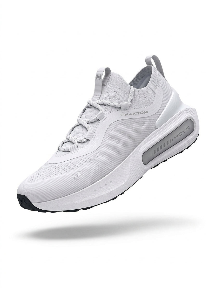 Buty Damskie Under Armour Phantom 4 Biegowe Białe Lekkie Wsuwane
