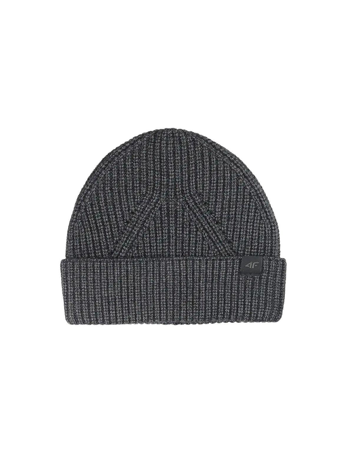 4F Szara Czapka Zimowa Naszywka Logo Beanie Ciepła Onesize Męska