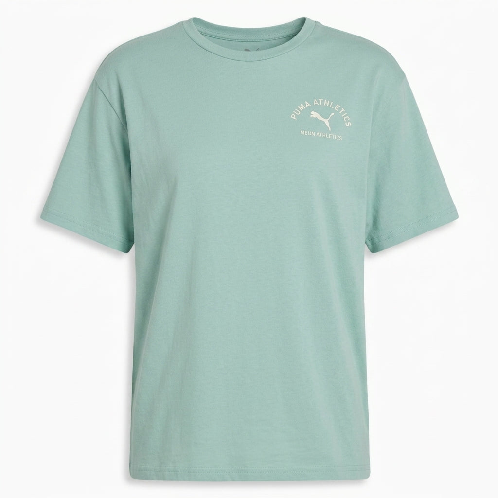 Koszulka Damska Puma CLASS Relaxed Tee Miętowa Bawłna Oversize