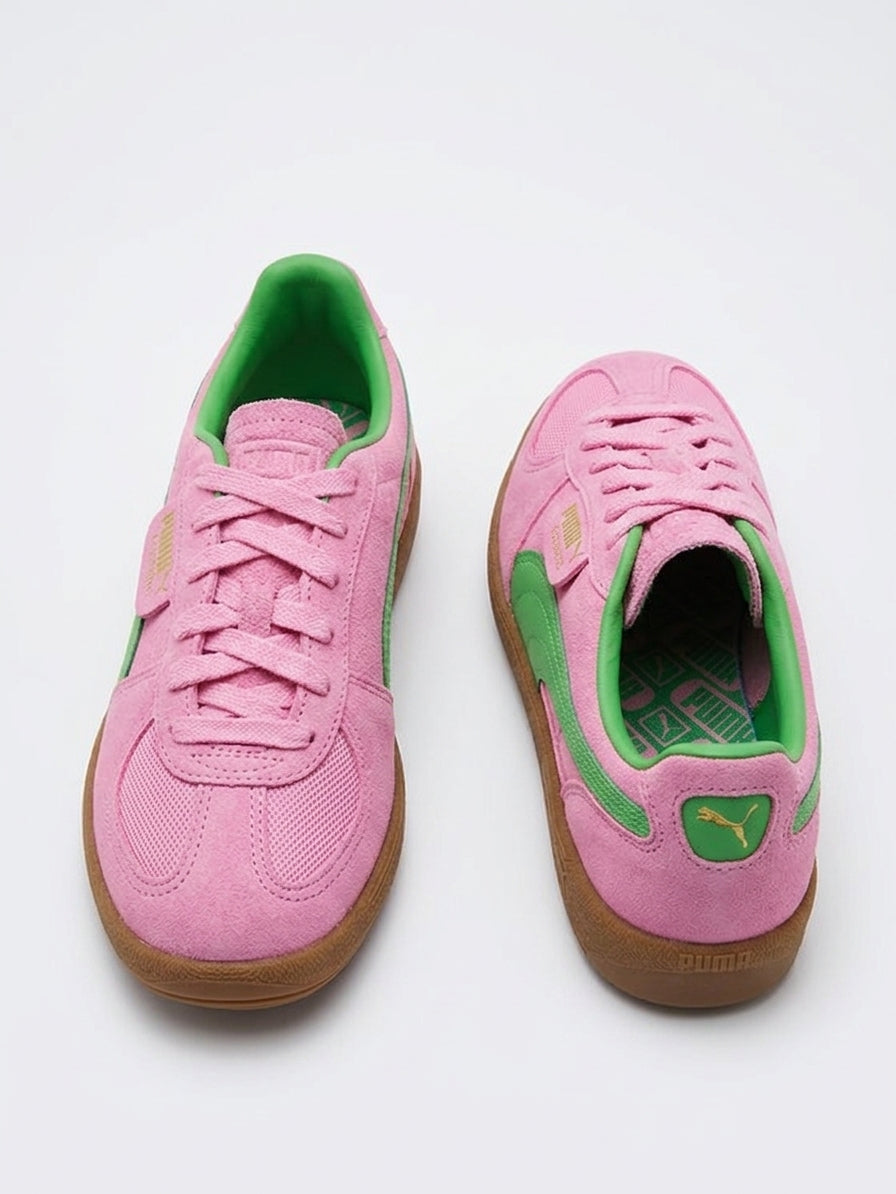 Sneakersy Damskie Puma Palermo Special Różowe Zielone Zamsz 37