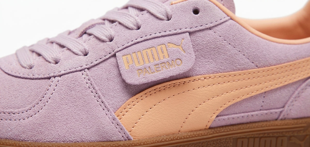 Buty Damskie Puma Palermo Pudrowy Fioletowy Pomarańczowy Zamsz